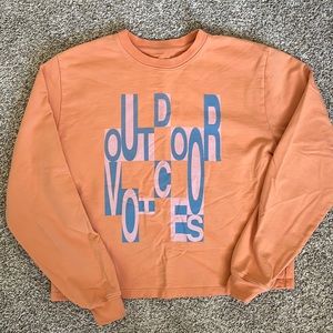 Orange Outdoor Voices Sweatshirt Size M